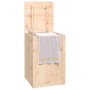 Baúl para la colada madera maciza de pino 44x44x66 cm