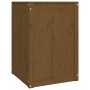 Baúl para colada madera maciza pino marrón miel 44x44x66 cm