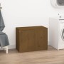 Baúl para colada madera maciza pino marrón miel 88,5x44x66 cm