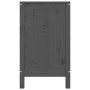 Baúl para la colada madera maciza de pino gris 88,5x44x76 cm