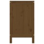 Baúl para colada madera maciza pino marrón miel 88,5x44x76 cm