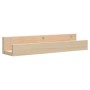 Estantes de pared 2 uds madera maciza de pino 50x12x9 cm