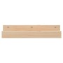 Estantes de pared 2 uds madera maciza de pino 50x12x9 cm