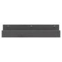 Estantes de pared 2 uds madera maciza de pino gris 50x12x9 cm