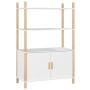 Hoher Schrank aus weißem Sperrholz 80x40x121 cm von vidaXL, Sideboards - Ref: Foro24-345699, Preis: 90,01 €, Rabatt: %