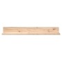 Estantes de pared 2 uds madera maciza de pino 80x11x9 cm