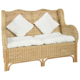 2 seater sofa in natural rattan and linen by vidaXL, Sofas - Ref: Foro24-325466, Price: 404,09 €, Discount: %