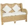 2 seater sofa in natural rattan and linen by vidaXL, Sofas - Ref: Foro24-325466, Price: 404,09 €, Discount: %