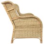 2 seater sofa in natural rattan and linen by vidaXL, Sofas - Ref: Foro24-325466, Price: 366,21 €, Discount: %
