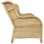 2 seater sofa in natural rattan and linen by vidaXL, Sofas - Ref: Foro24-325466, Price: 404,09 €, Discount: %