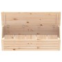 Caja de almacenaje madera maciza de pino 109x36,5x33 cm