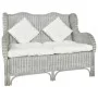 2 seater sofa in natural rattan and gray linen by vidaXL, Sofas - Ref: Foro24-325467, Price: 293,64 €, Discount: %