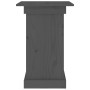Soporte para plantas madera maciza de pino gris 40x40x60 cm