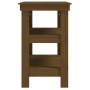 Banco de trabajo madera maciza pino marrón miel 78,5x50x80 cm