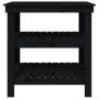 Banco de trabajo de madera maciza de pino negro 78,5x50x80 cm
