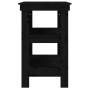 Banco de trabajo de madera maciza de pino negro 78,5x50x80 cm