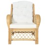 Sofa mit Kissen aus natürlichem Rattan und Leinen von vidaXL, Sofas - Ref: Foro24-325469, Preis: 264,77 €, Rabatt: %