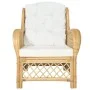 Sofa with natural rattan and linen cushion by vidaXL, Sofas - Ref: Foro24-325469, Price: 302,68 €, Discount: %