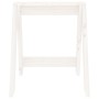 Taburetes 2 unidades madera maciza de pino blanco 40x40x45 cm