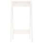 Taburetes 2 unidades madera maciza de pino blanco 40x40x75 cm