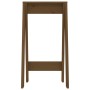 Taburetes 2 uds madera maciza de pino marrón miel 40x40x75 cm