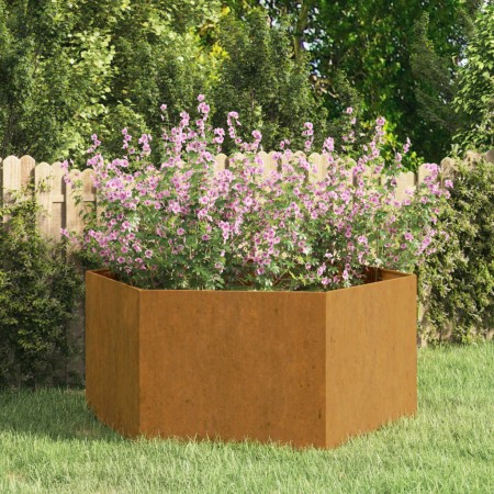 Jardinera de acero corten oxidado 90x90x45 cm en Maceteros y jardineras | Comprar online en Foro24