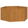 Jardinera de acero corten oxidado 90x90x45 cm en Maceteros y jardineras | Comprar online en Foro24