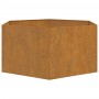 Jardinera de acero corten oxidado 90x90x45 cm en Maceteros y jardineras | Comprar online en Foro24