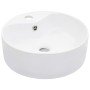 Lavabo con rebosadero 36x13 cm cerámica blanco