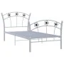 Bed frame with football design gray metal 90x200 cm by vidaXL, Beds and slatted bases - Ref: Foro24-324746, Price: 101,26 €, ...
