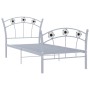 Estructura de cama con diseño de fútbol metal gris 90x200 cm de vidaXL, Camas y somieres - Ref: Foro24-324746, Precio: 102,84...