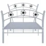 Bed frame with football design gray metal 90x200 cm by vidaXL, Beds and slatted bases - Ref: Foro24-324746, Price: 101,26 €, ...