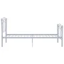 Bed frame with football design gray metal 90x200 cm by vidaXL, Beds and slatted bases - Ref: Foro24-324746, Price: 101,26 €, ...