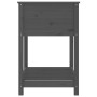 Jardinera con estante madera maciza de pino gris 82,5x54x81 cm en Maceteros y jardineras | Comprar online en Foro24