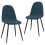 Esszimmerstühle 2 Einheiten aus blauem Samt von vidaXL, Essstühle - Ref: Foro24-325645, Preis: 128,87 €, Rabatt: %