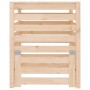 Compostador de madera maciza de pino 63,5x63,5x77,5 cm