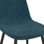Sillas de comedor 2 unidades terciopelo azul de vidaXL, Sillas de comedor - Ref: Foro24-325645, Precio: 126,66 €, Descuento: %