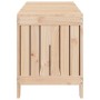 Caja de almacenaje jardín madera maciza de pino 108x42,5x54 cm