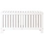 Caja de almacenaje jardín madera de pino blanco 108x42,5x54 cm