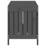 Caja de almacenaje jardín madera de pino gris 108x42,5x54 cm