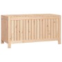 Caja de almacenaje jardín madera maciza de pino 121x55x64 cm