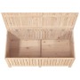 Caja de almacenaje jardín madera maciza de pino 147x68x64 cm