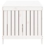 Caja de almacenaje jardín madera de pino blanco 147x68x64 cm