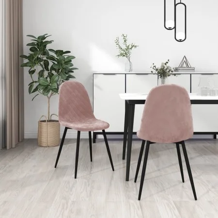 Esszimmerstühle 2 Einheiten rosa Samt von vidaXL, Essstühle - Ref: Foro24-325650, Preis: 127,73 €, Rabatt: %