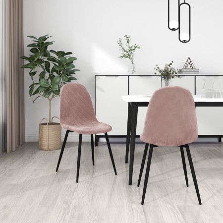 Esszimmerstühle 2 Einheiten rosa Samt von vidaXL, Essstühle - Ref: Foro24-325650, Preis: 130,17 €, Rabatt: %