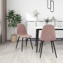 Esszimmerstühle 2 Einheiten rosa Samt von vidaXL, Essstühle - Ref: Foro24-325650, Preis: 130,17 €, Rabatt: %