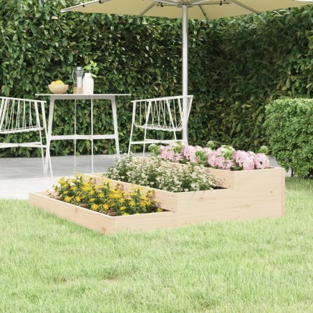 Jardinera de madera maciza de pino 107x107x27 cm en Maceteros y jardineras | Comprar online en Foro24