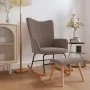 Schaukelstuhl mit Fußstütze aus taupegrauem Stoff von vidaXL, Schaukelstühle - Ref: Foro24-328027, Preis: 172,24 €, Rabatt: %