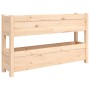 Jardinera de madera maciza de pino 112x25x66 cm en Maceteros y jardineras | Comprar online en Foro24