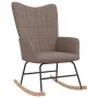 Schaukelstuhl mit Fußstütze aus taupegrauem Stoff von vidaXL, Schaukelstühle - Ref: Foro24-328027, Preis: 172,24 €, Rabatt: %